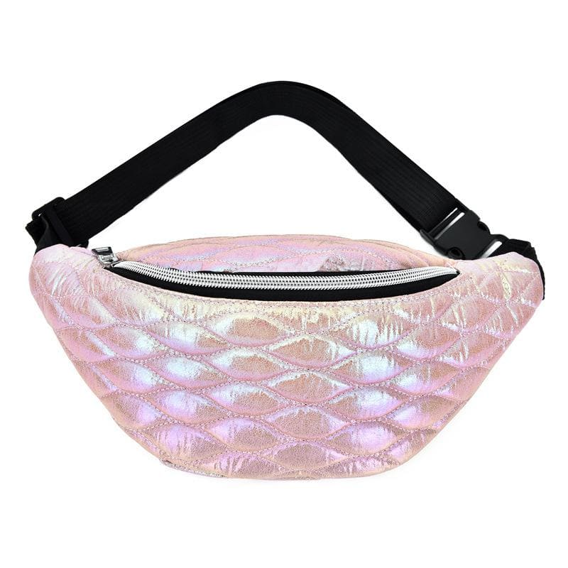 sac-banane-festival-holographique-matelasse sac banane festival holographique matelasse