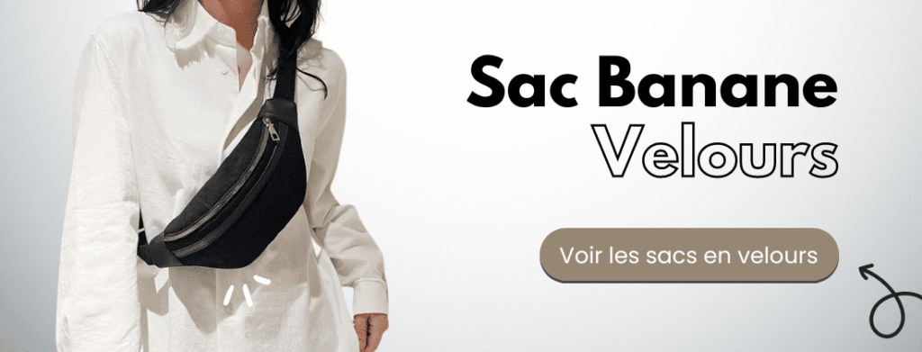 sac banane velours collection