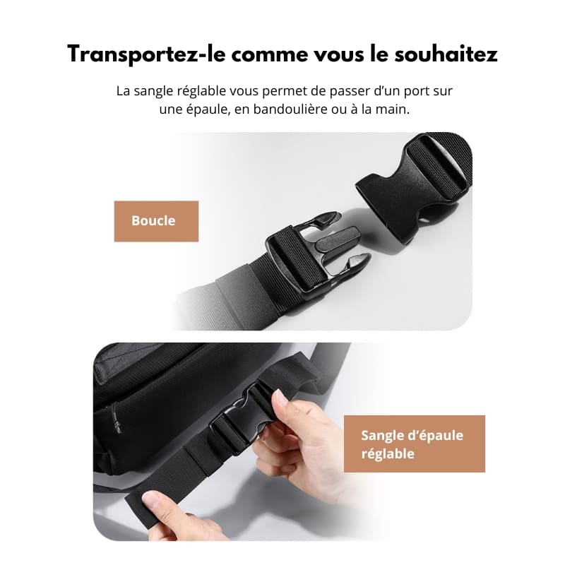 boucle sac banane appareil photo reflex