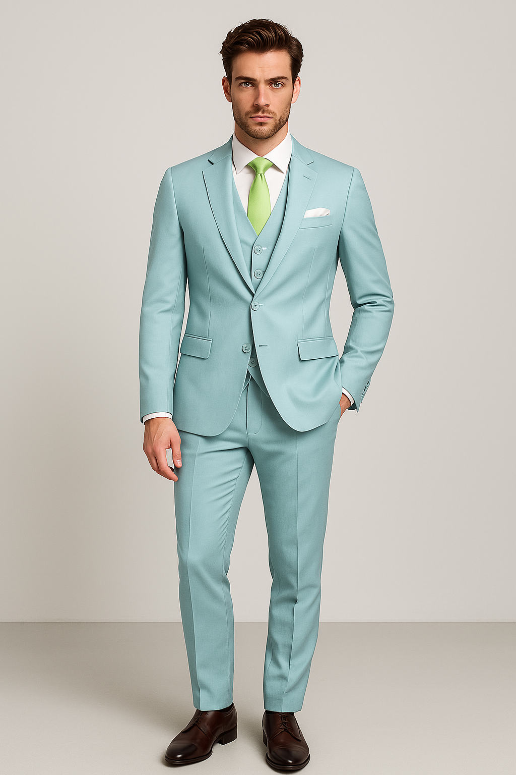 20250412 1619 Mint Suit Elegance remix 01jrn5t1b2fk8sbd5wzejfdyxb