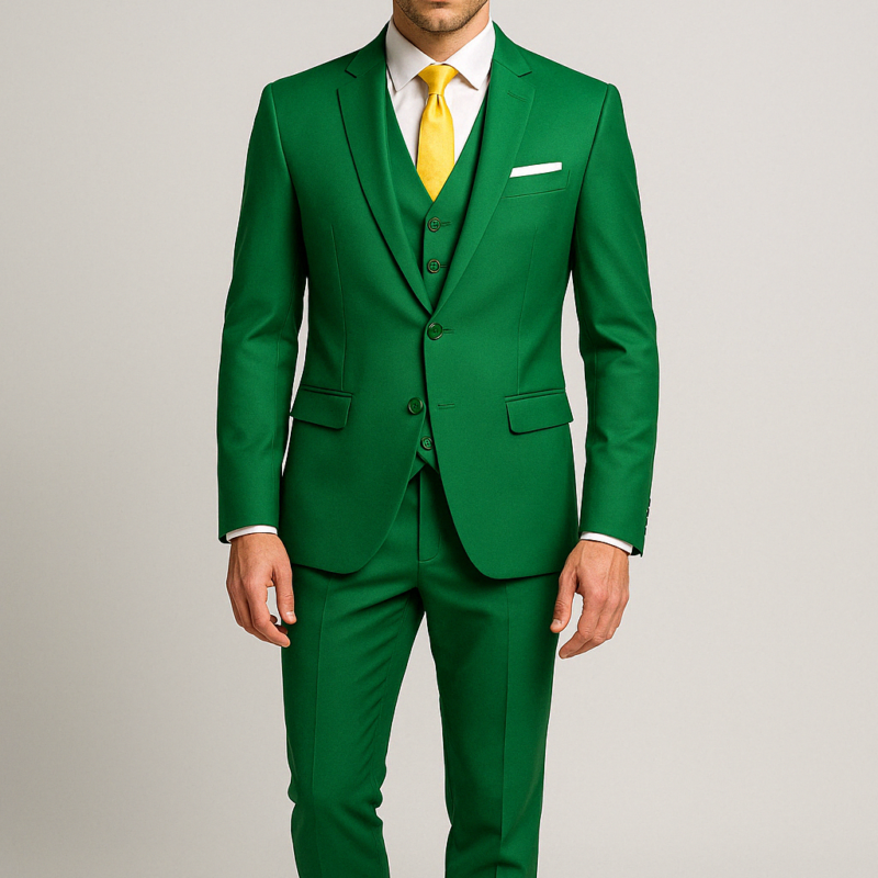 20250415 1155 Luxury Green Suit Display remix 01jrwdwp9yef28csqgkv39ss8t