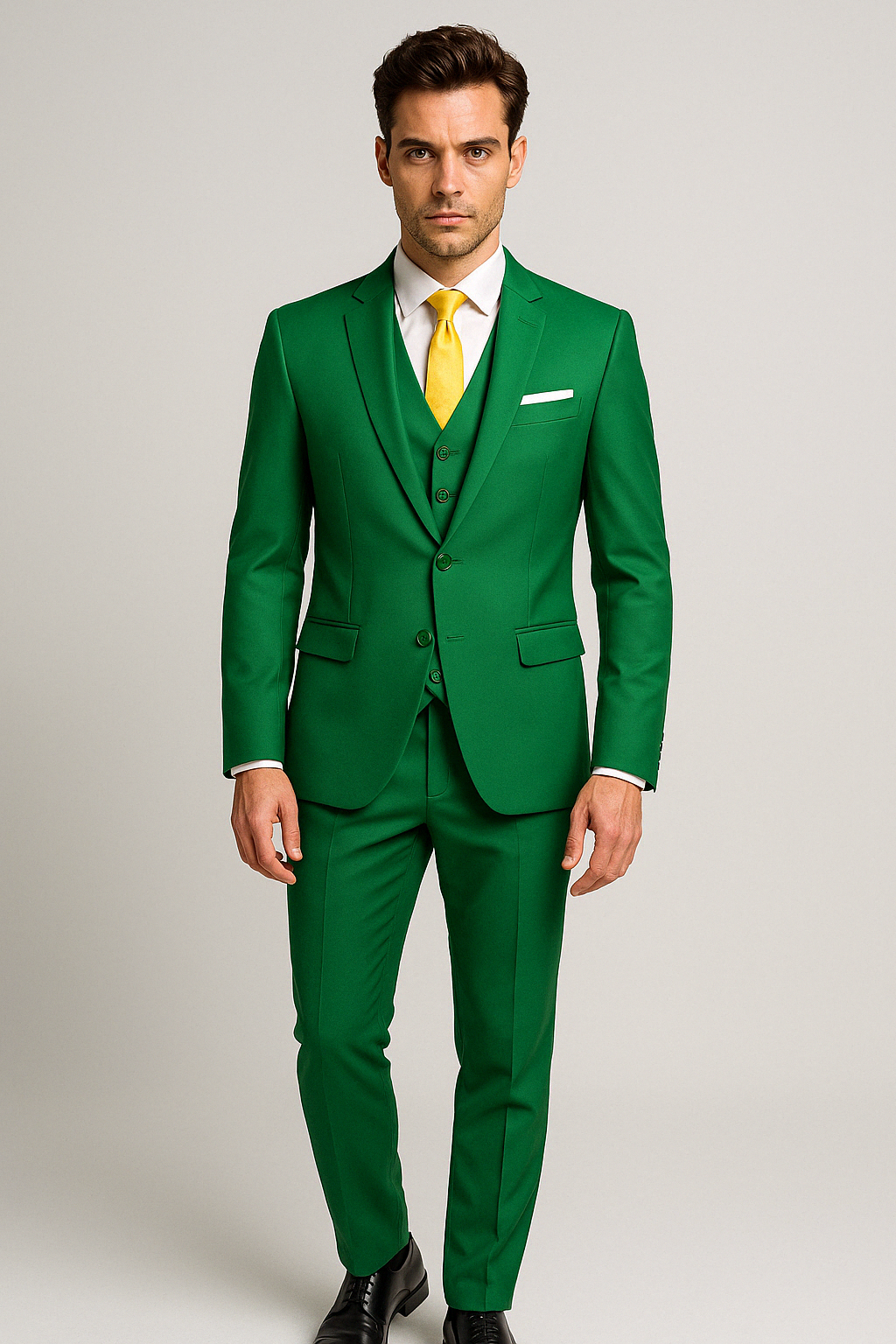 20250415 1155 Luxury Green Suit Display remix 01jrwdwp9yef28csqgkv39ss8t
