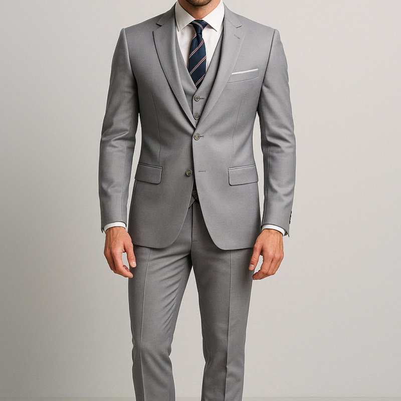 20250415 1227 Stylish Grey Suit remix 01jrwfr0zbekcbj5fh4z5g2d2y